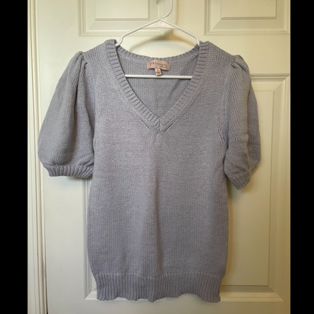Light blue Philosophy Sweater, size small